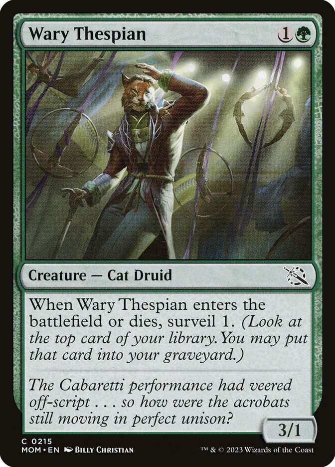 Wary Thespian - carta Magic The Gathering