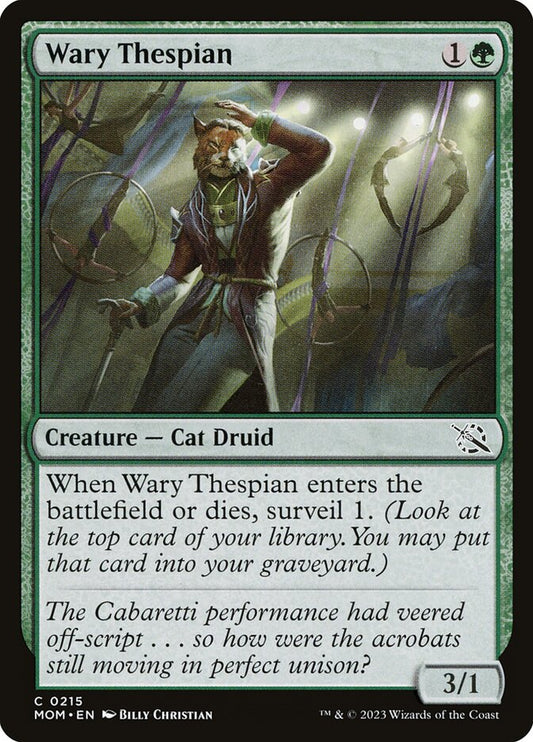 Wary Thespian - carta Magic The Gathering