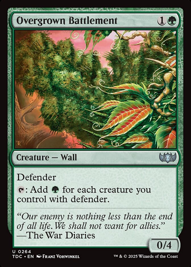 Overgrown Battlement - carta Magic The Gathering
