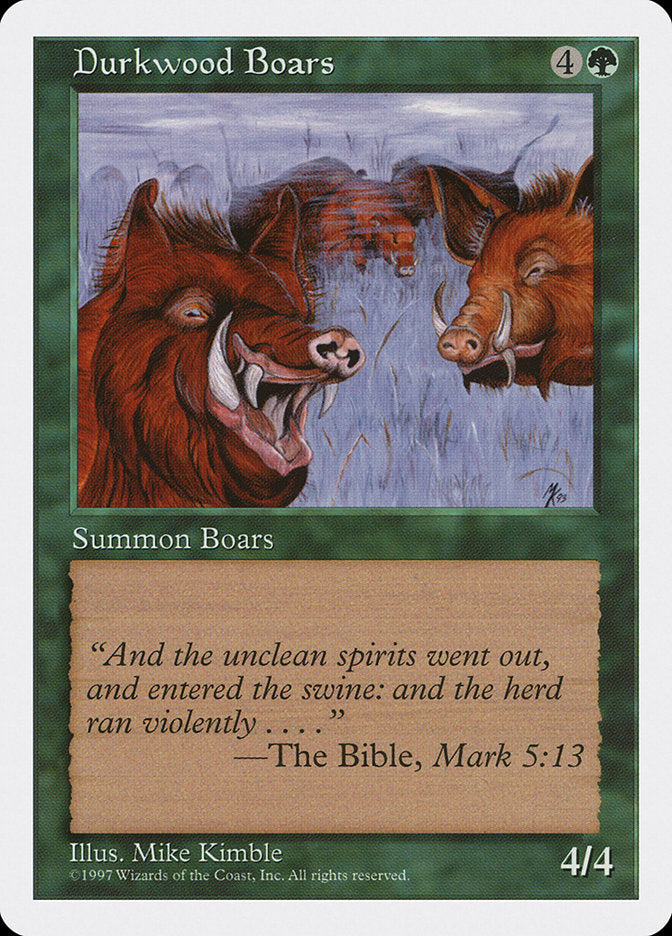 Durkwood Boars - carta Magic The Gathering