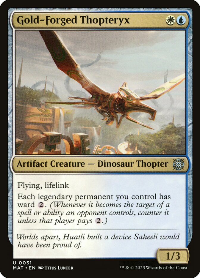 Gold-Forged Thopteryx - carta Magic The Gathering