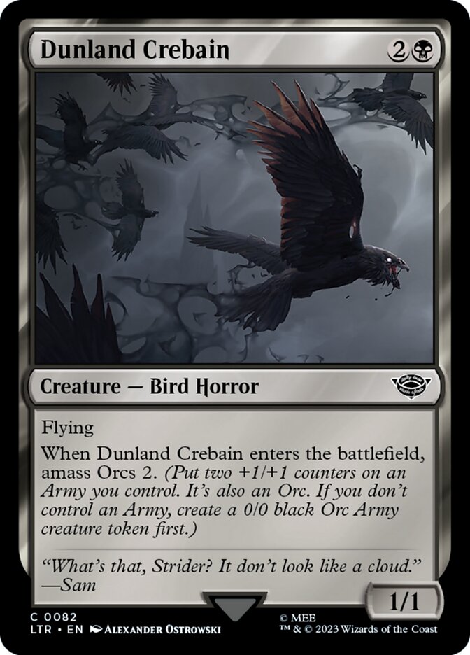 Dunland Crebain - carta Magic The Gathering