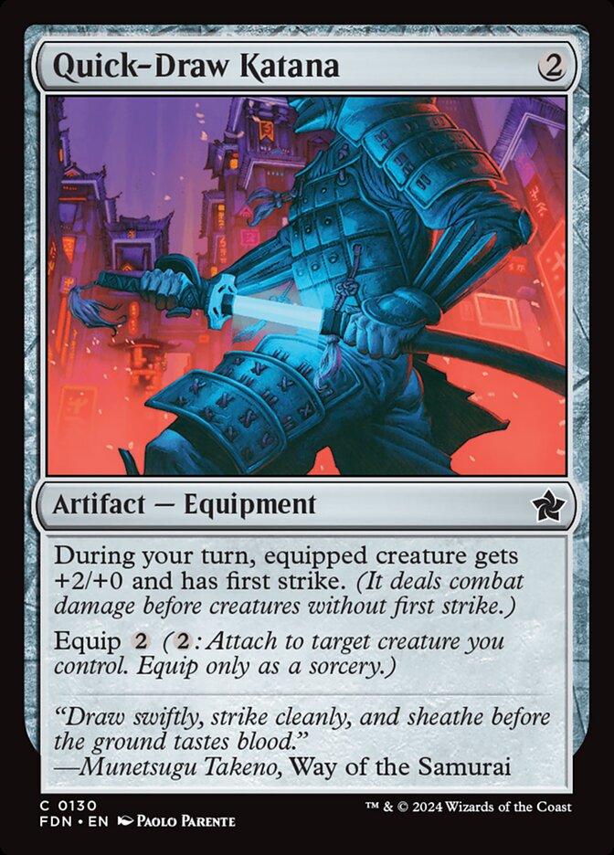 Quick-Draw Katana - FDN-130-F-BEG