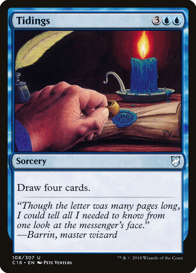 Tidings - carta Magic The Gathering