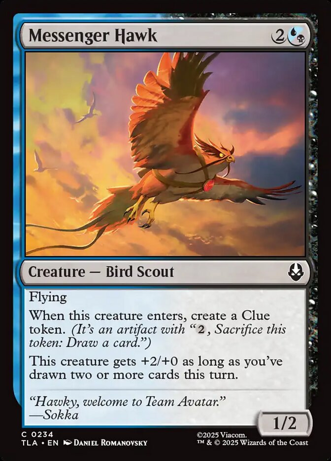 Messenger Hawk - carta Magic The Gathering