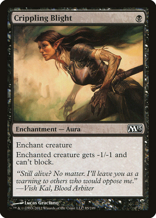 Crippling Blight - carta Magic The Gathering