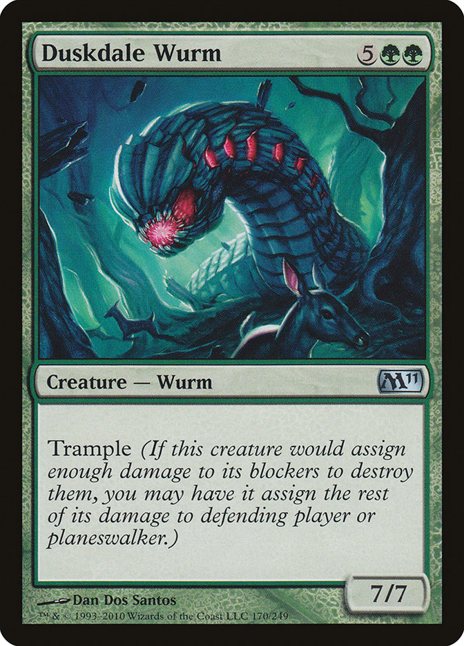 Duskdale Wurm - carta Magic The Gathering
