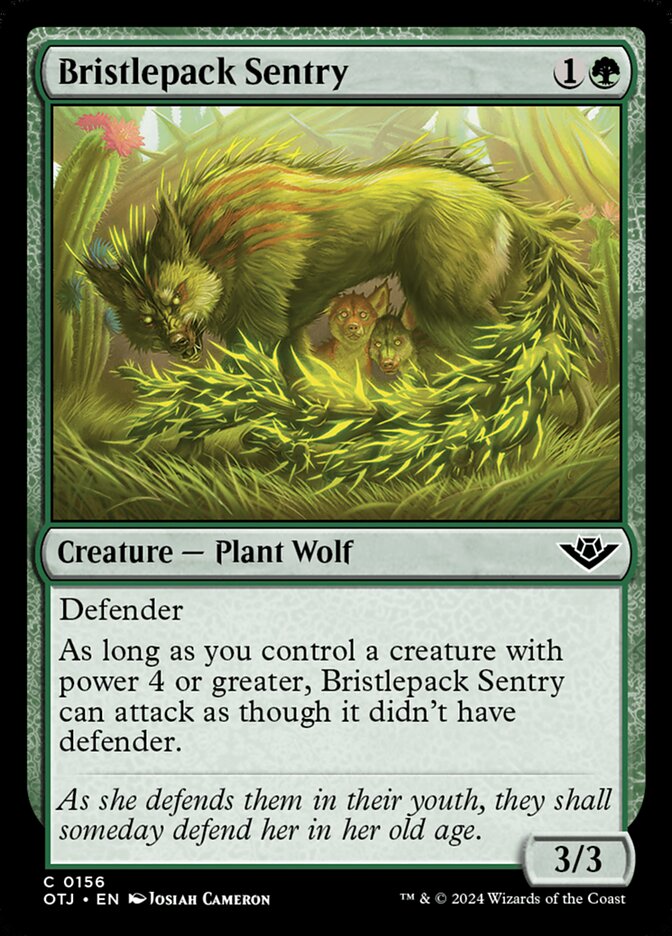 Bristlepack Sentry - carta Magic The Gathering