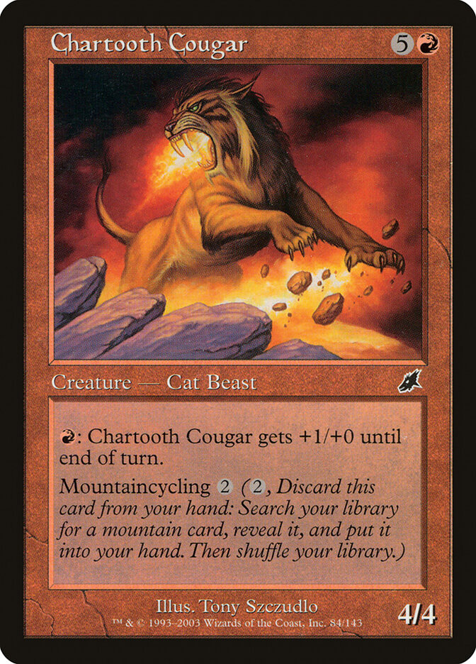 Chartooth Cougar - carta Magic The Gathering