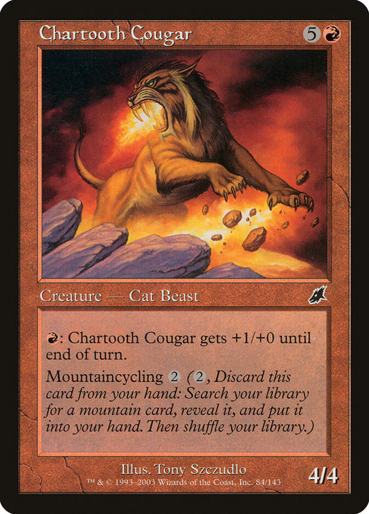 Chartooth Cougar - carta Magic The Gathering