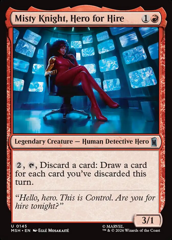 Misty Knight, Hero for Hire - carta Magic The Gathering