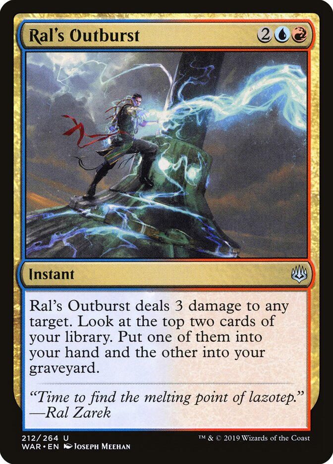 Ral's Outburst - carta Magic The Gathering
