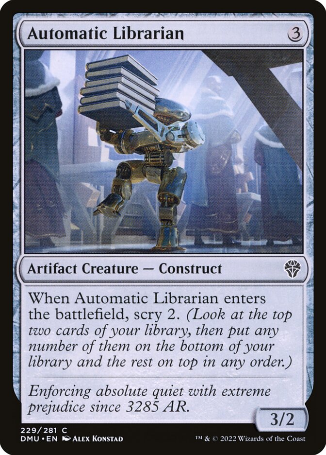 Automatic Librarian - carta Magic The Gathering