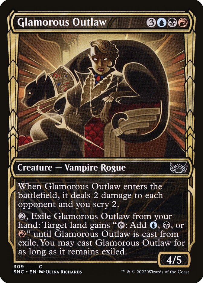 Glamorous Outlaw - carta Magic The Gathering