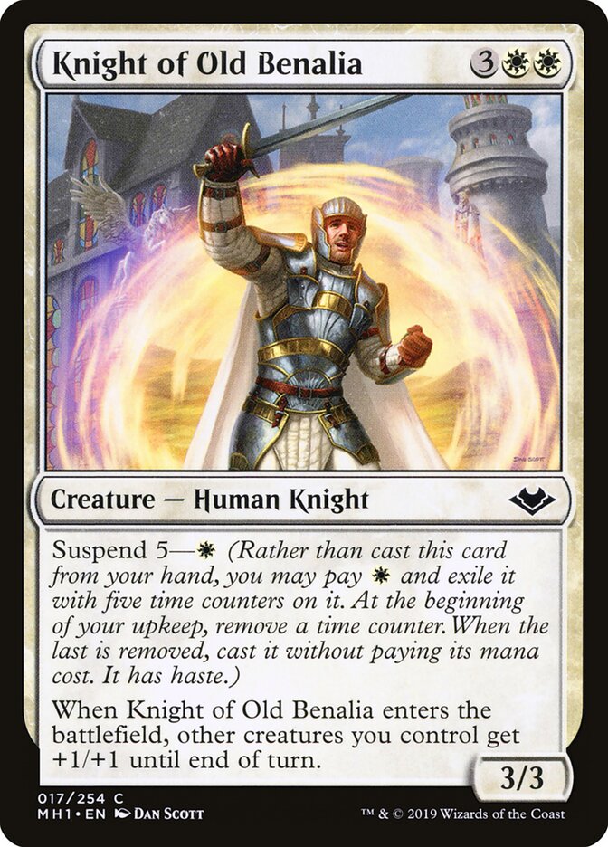 Knight of Old Benalia - carta Magic The Gathering
