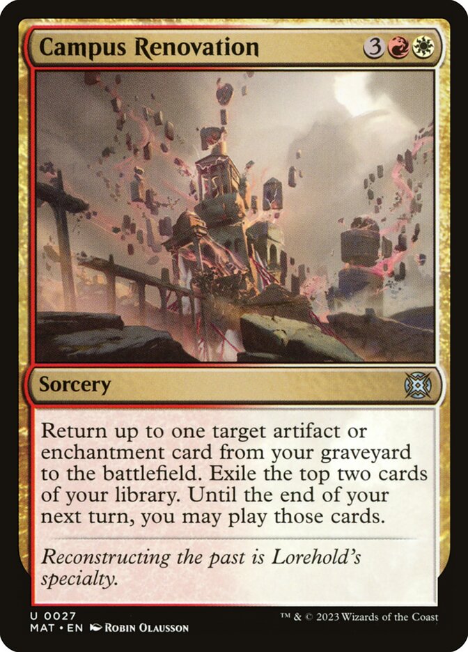 Campus Renovation - carta Magic The Gathering