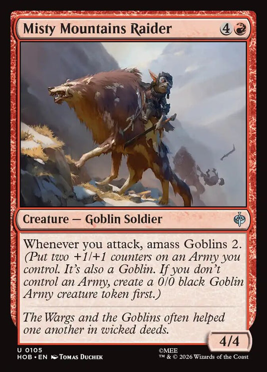 Misty Mountains Raider - carta Magic The Gathering