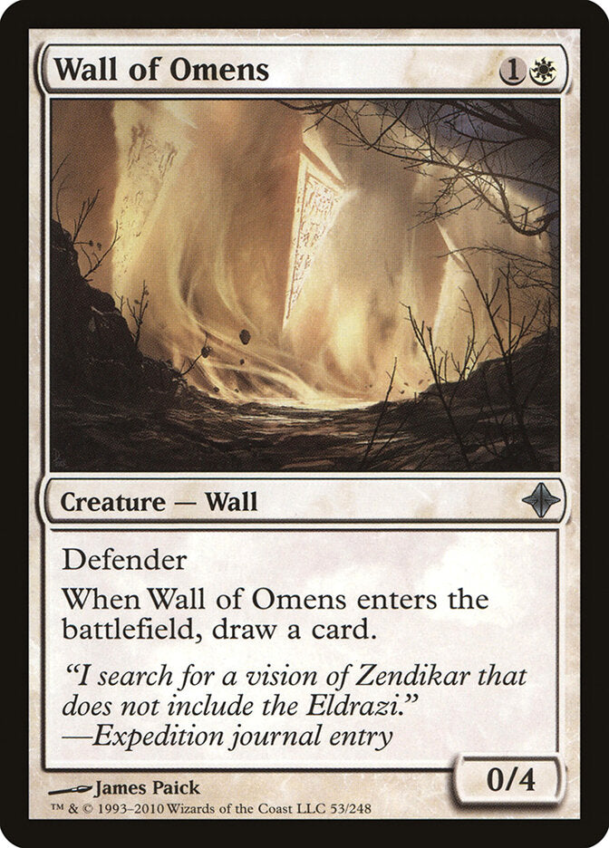 Wall of Omens - carta Magic The Gathering