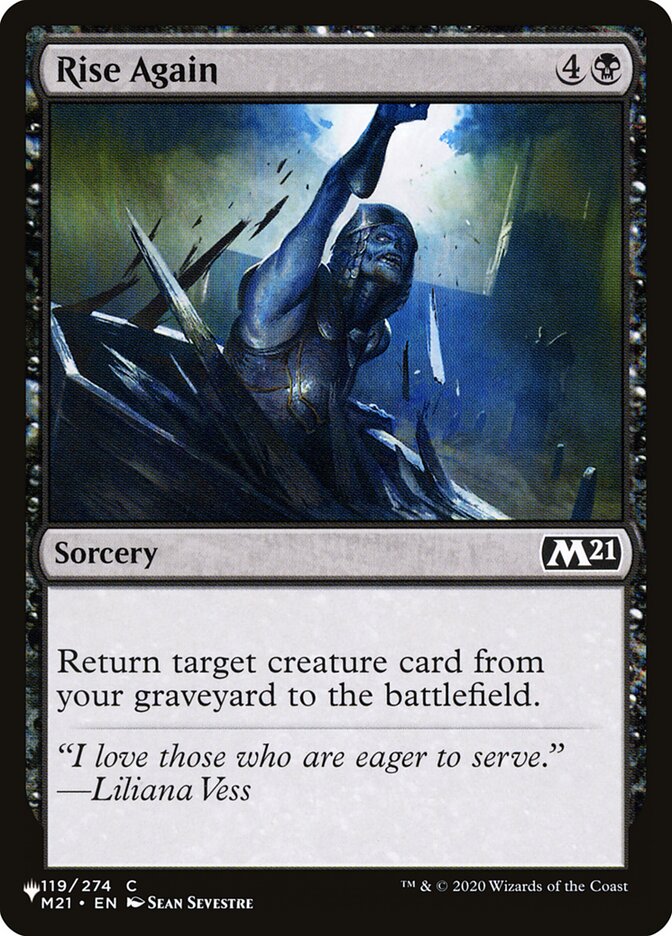 Rise Again - carta Magic The Gathering