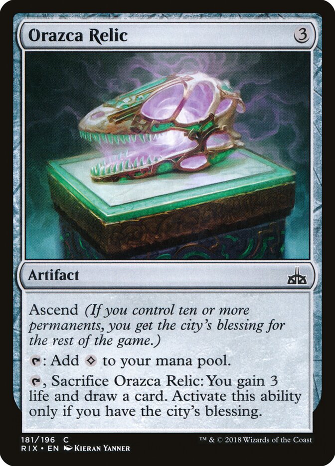 Orazca Relic - carta Magic The Gathering