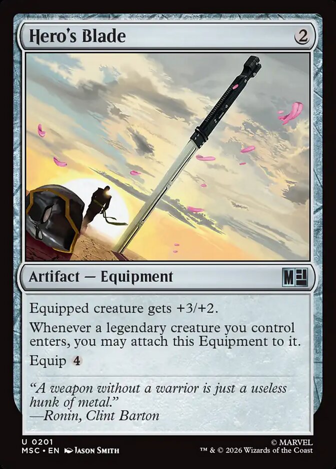Hero's Blade - carta Magic The Gathering