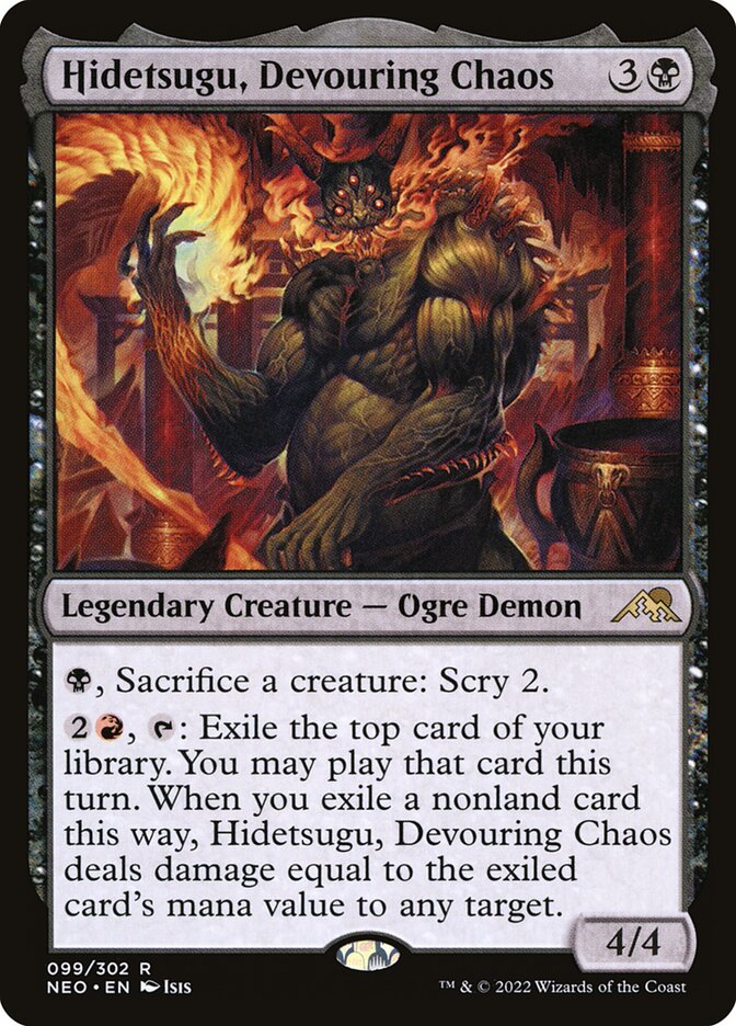 Hidetsugu, Devouring Chaos - carta Magic The Gathering