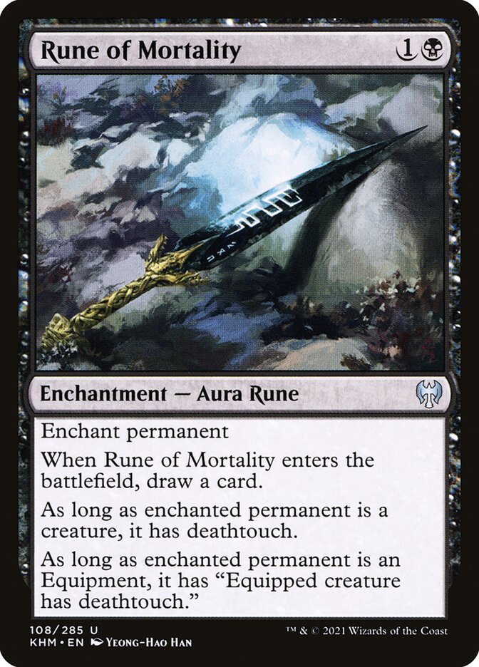 Rune of Mortality - carta Magic The Gathering