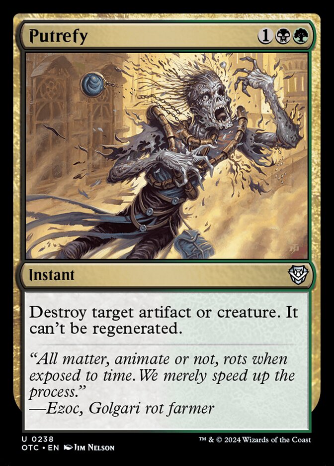 Putrefy - carta Magic The Gathering