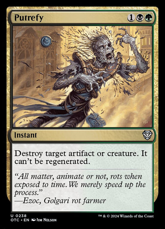 Putrefy - carta Magic The Gathering