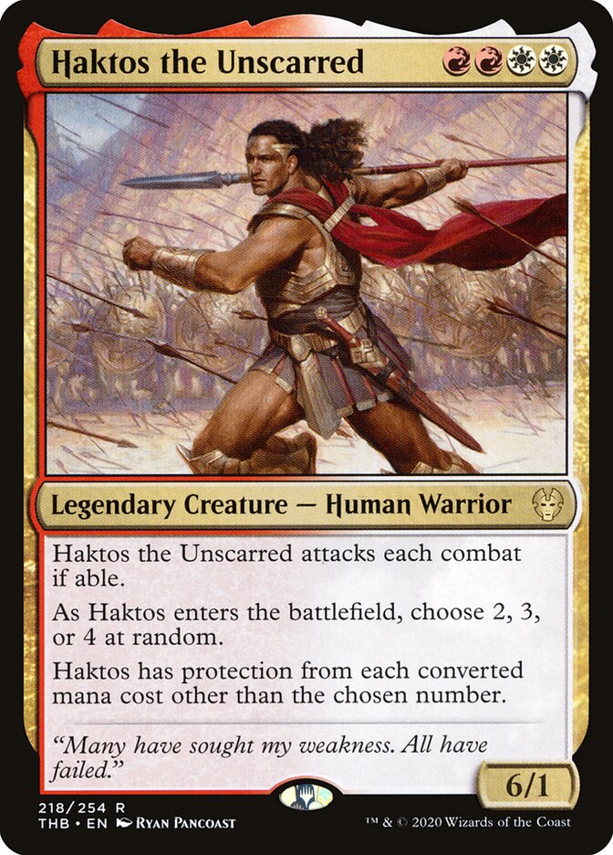 Haktos the Unscarred - carta Magic The Gathering