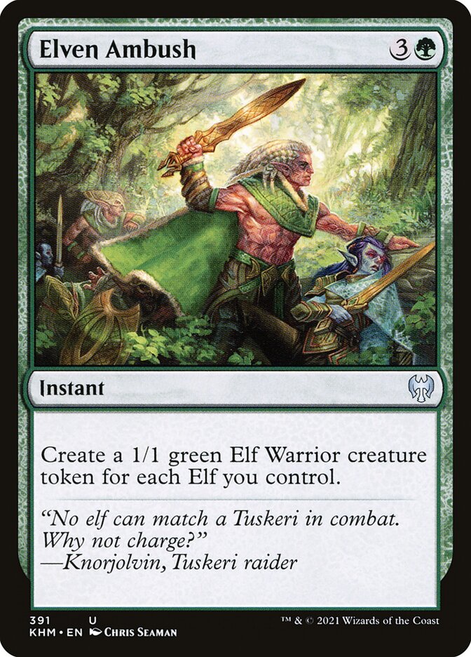 Elven Ambush - carta Magic The Gathering