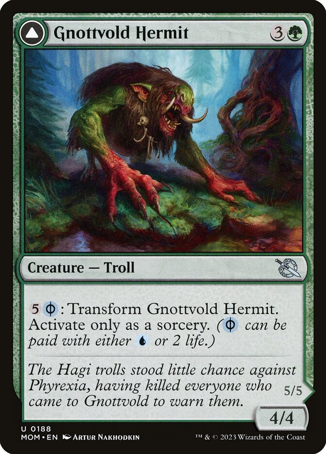Gnottvold Hermit - carta Magic The Gathering