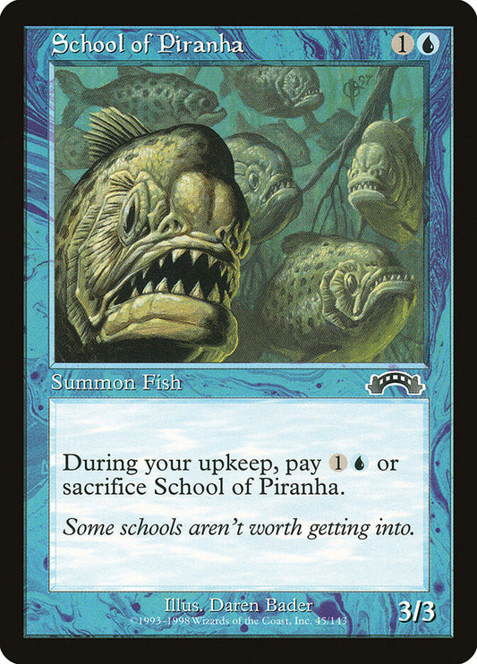 School of Piranha - carta Magic The Gathering