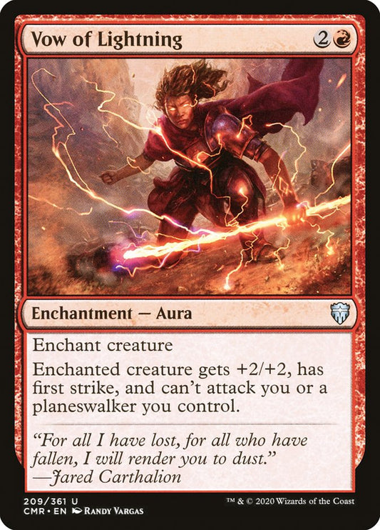 Vow of Lightning - carta Magic The Gathering