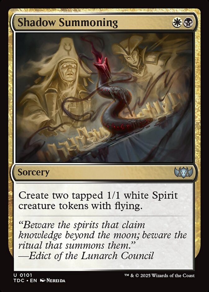 Shadow Summoning - carta Magic The Gathering