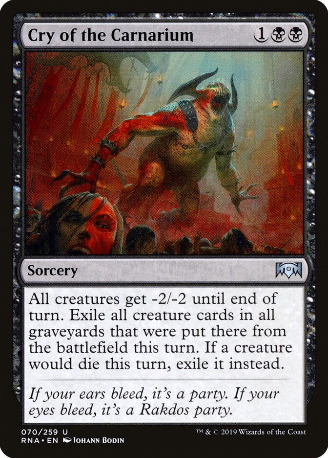 Cry of the Carnarium - carta Magic The Gathering