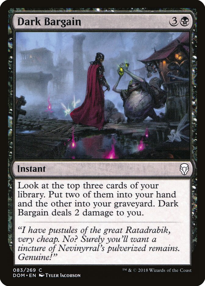 Dark Bargain - carta Magic The Gathering