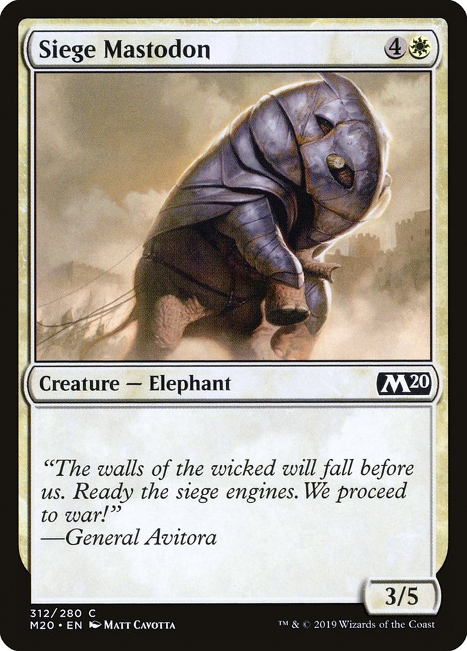 Siege Mastodon - carta Magic The Gathering