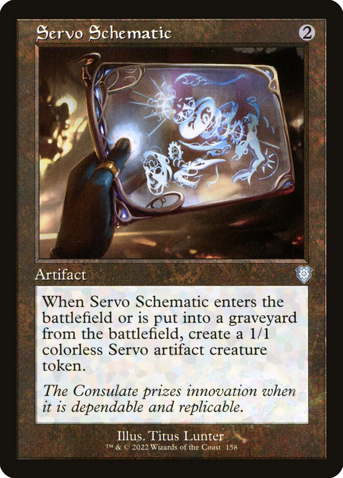 Servo Schematic - carta Magic The Gathering