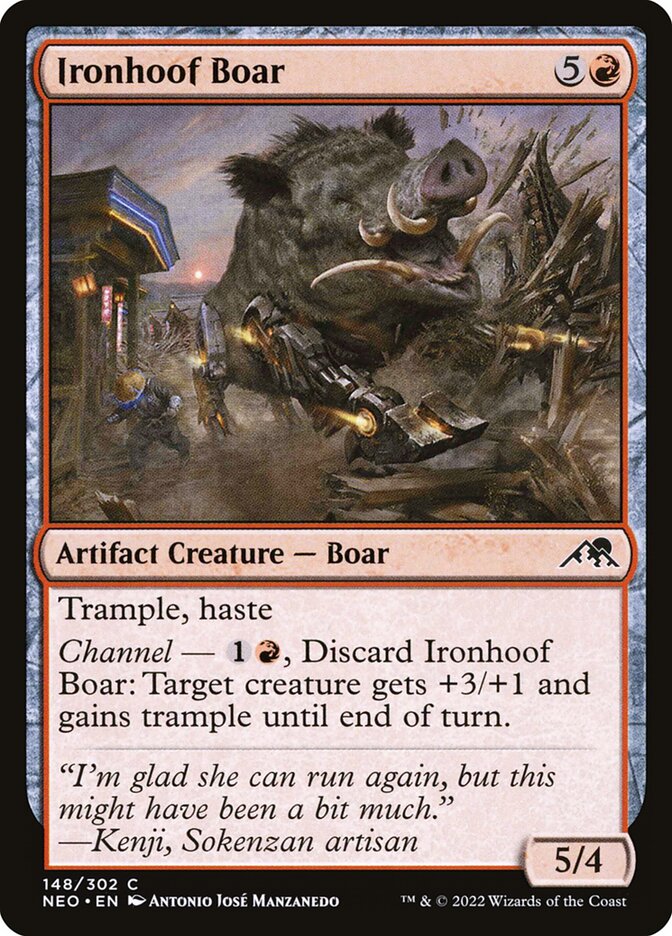 Ironhoof Boar - carta Magic The Gathering