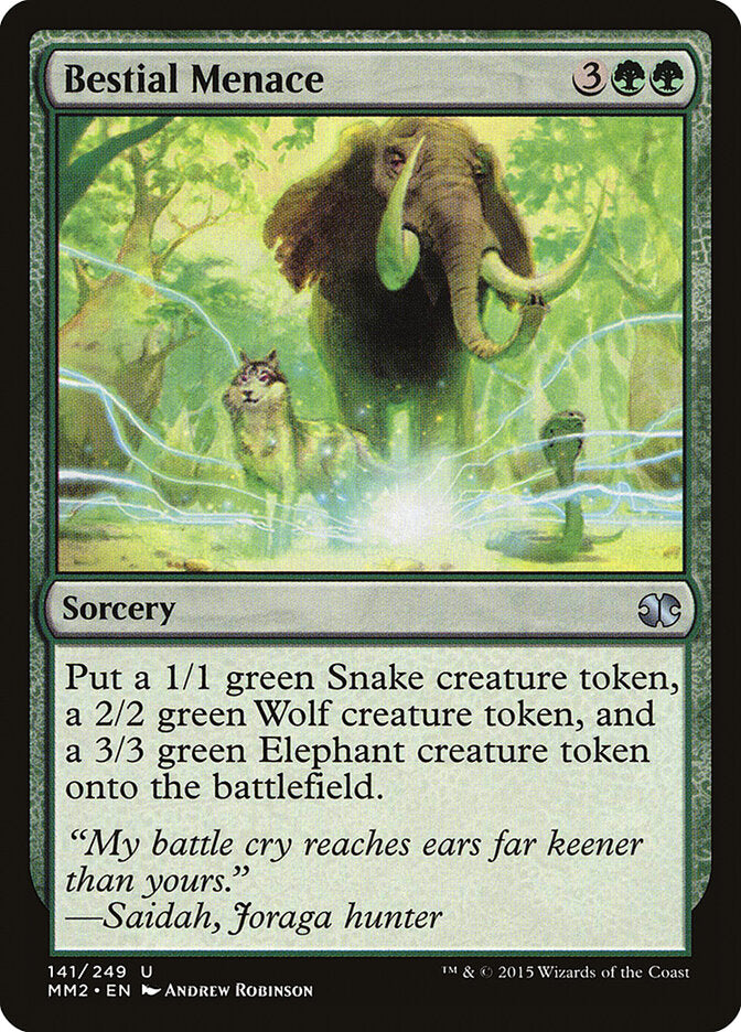 Bestial Menace - carta Magic The Gathering