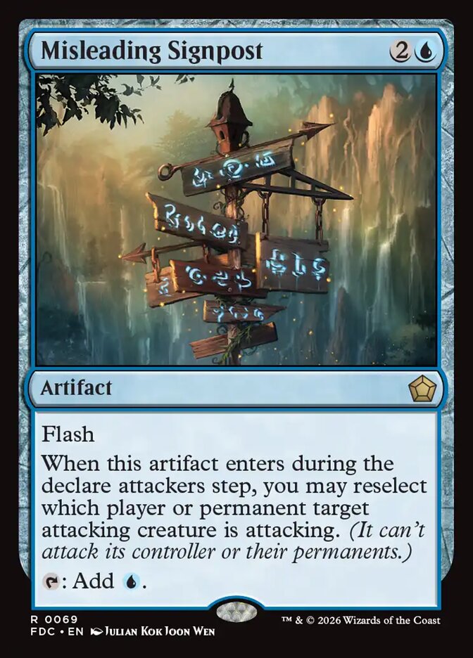 Misleading Signpost - carta Magic The Gathering