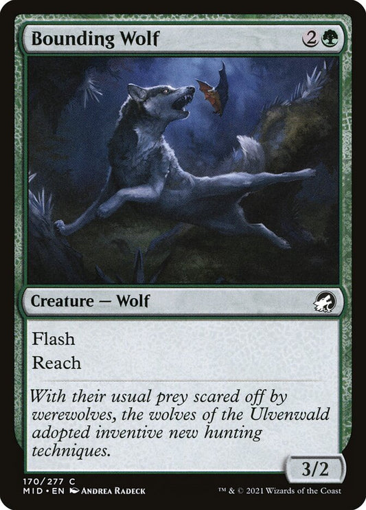 Bounding Wolf - carta Magic The Gathering
