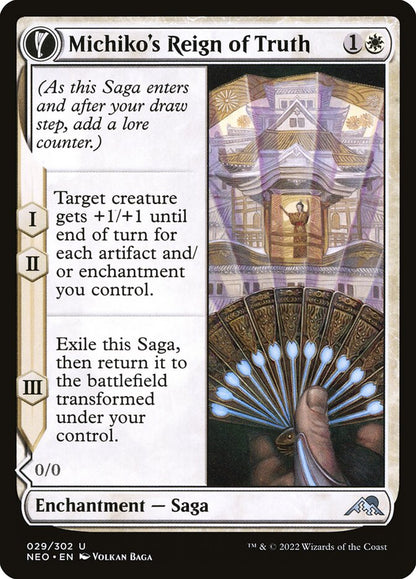 Michiko's Reign of Truth - carta Magic The Gathering