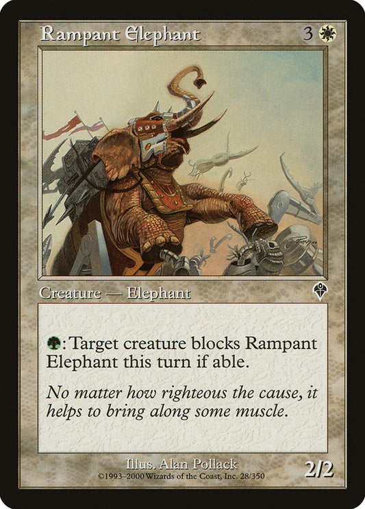 Rampant Elephant - INV-028-NF-STD