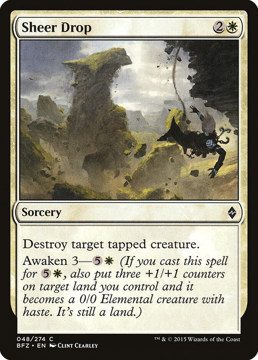Sheer Drop - carta Magic The Gathering