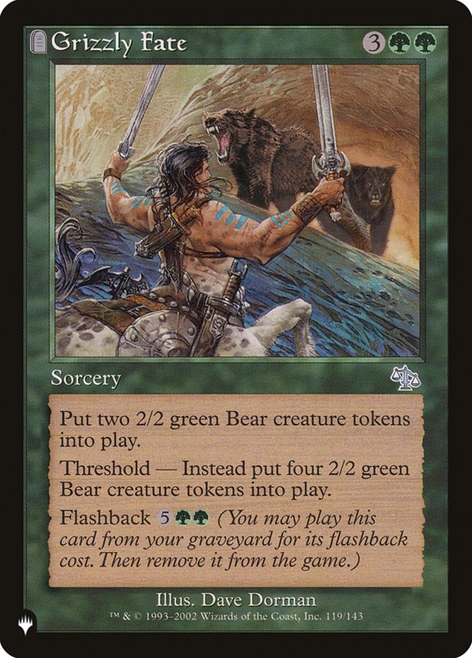 Grizzly Fate - carta Magic The Gathering