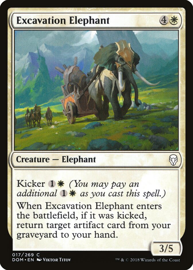 Excavation Elephant - carta Magic The Gathering