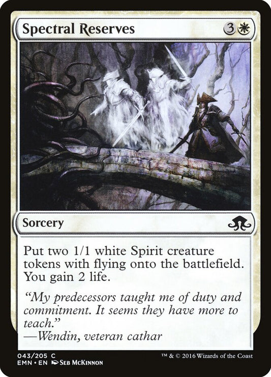 Spectral Reserves - carta Magic The Gathering