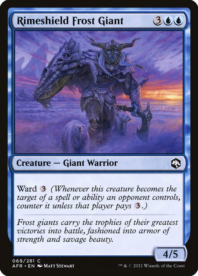 Rimeshield Frost Giant - carta Magic The Gathering